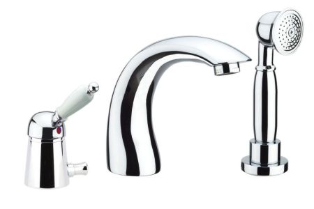 Fiore Imperiale, комплект смесителя на борт ванны на 3 отверстия, цвет хром, артикул 83CR5105