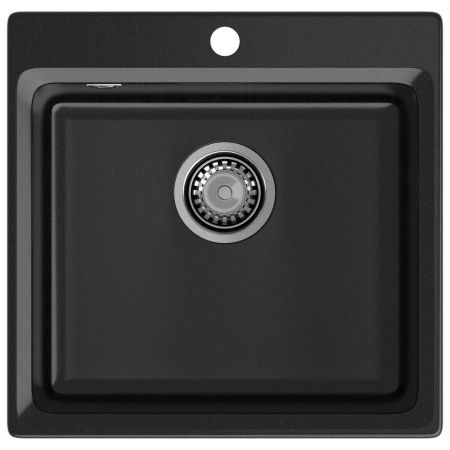 Кухонная мойка GranFest LEVEL 510, черный, артикул LV-510 черный
