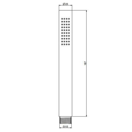 FIMA|Carlo Frattini Spillo Steel Ручной душ, цвет INOX