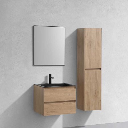 База под раковину Luka 600 подвесная, 2 выкатных ящика soft-close, N.Oak, артикул VMC-2L600NO