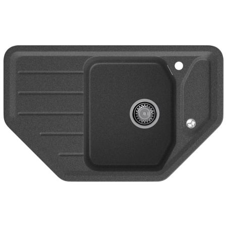 Кухонная мойка GranFest CORNER 800E, графит, артикул C-800E графит