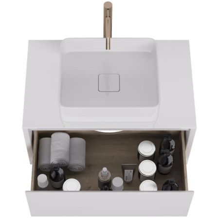 Тумба под раковину подвесная Dreja Insight 80 см, белый, артикул 99.9200