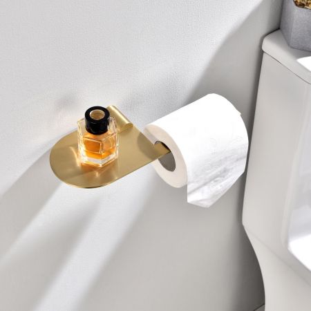 Держатель для туалетной бумаги Raglo R300.03.03, золотой сатин