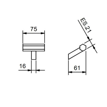 Fantini Venezia Крючок , цвет: Matt Gun Metal PVD, артикул 94 P5 7808
