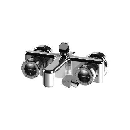 Stella Timeaster Смеситель для ванны 3267, круглая ручка d=52мм, цвет: хром, ручка черная