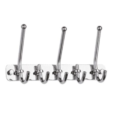 Планка с крючками для полотенец Haiba HB201-5, хром