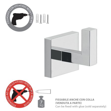 Gedy Elba, крючок одинарный, цвет хром, артикул A026(13)