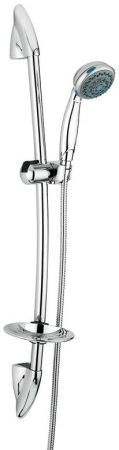 Душевой комплект: штанга, лейка, шланг, мыльница. C02579, цвет хром, артикул C02579CR