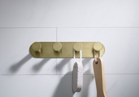 Вешалка-4 крючка Timo Saona 13015/17 золото матовое, артикул 13015/17