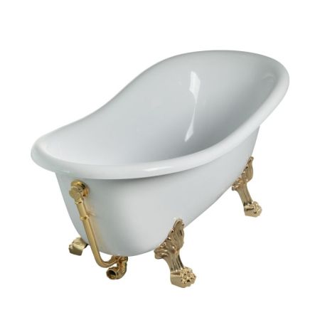 Ванна из искусственного камня Veragio Gialetta 170x80 26932 ножки Золото, артикул 26932