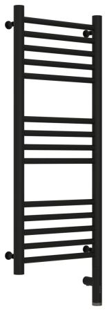 Полотенцесушитель, Сунержа, Богема 3.0, прямая, электрический, ширина, мм-332, глубина, мм-75, высота, мм-924, межосевое расстояние-300, подключение-нижнее справа, электрокомплект-МЭМ, мощность, Вт-300, материал-нержавеющая сталь, цвет-чёрный матовый, артикул 31-5805-8030