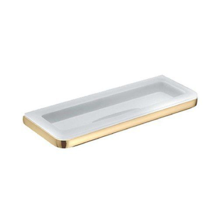 Colombo Lulu Мыльница подвесная, цвет: PVD золото/матовое стекло, артикул B6203.HPS-VAN