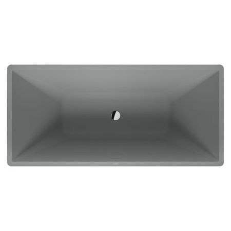 Duravit Vitrium Ванна прямоугольная  отдельностоящая 1600x750мм, с ножками, с2 наклонами для спины, цвет светло-серый матовый