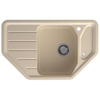 Кухонная мойка GranFest CORNER 800E, кашемир