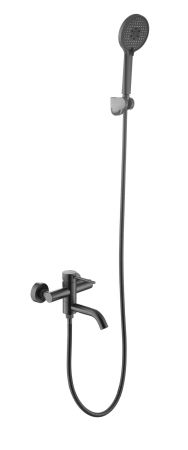 Смеситель Vessel для ванны, с коротким изливом, с акс, артикул: VSL54GM,темно-серый, артикул VSL54GM