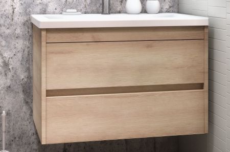 FAMILY База под раковину подвесная с двумя выкатными ящиками, Pino Bianco, 900x480x550, Family-900-2C-SO-PB, артикул Family-900-2C-SO-PB