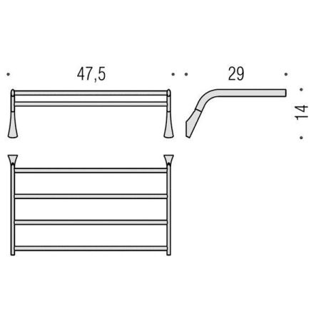Colombo Land Полотенцедержатель, цвет: хром, артикул B2887.CR