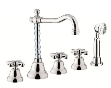 Смеситель на борт ванны Fiore MARGOT 26CR0607, хром, артикул 26CR0607