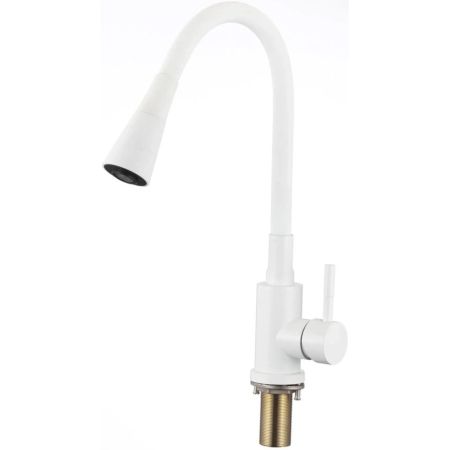 Смеситель для кухни Savol S-3002WM, белый