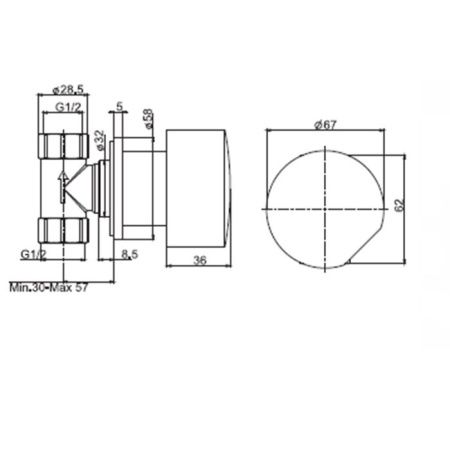 FIMA|Carlo Frattini Внутренняя часть встраваемого запорного клапапна