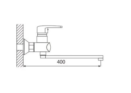 Смеситель для ванны Shevanik S5172, хром
