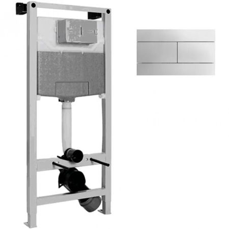 Инсталляция Jacob Delafon E21928RU-CP для унитаза с клавишей смыва Хром