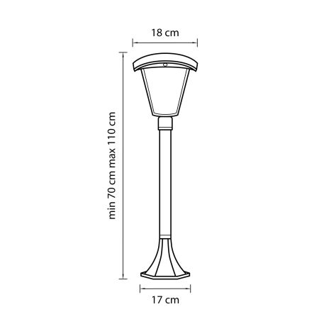 Светильник светодиодный уличный парковый Lampione Lightstar 375770, артикул 375770