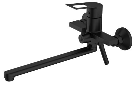 Смеситель Surf Black для ванны., с изл. 321 мм, с акс., артикул: SF31B