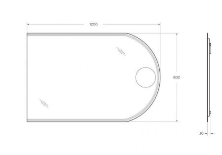 Зеркало CEZARES с увеличительным зеркалом 45030, артикул 45031