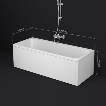W84A-170-070W-A Func Ванна акриловая 170х70, артикул W84A-170-070W-A