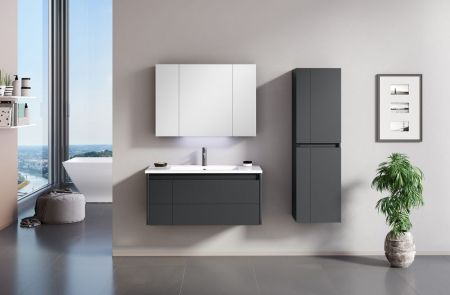 Пенал ORKA Likya 40 антрацит матовый, универсальный