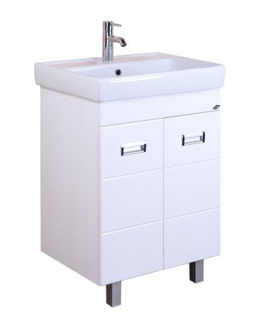 Тумба Onika Балтика-Квадро 55 напольная, белая (ум.Тигода 55), артикул 105521