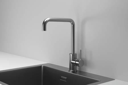 Смеситель для кухни GRANULA (7110, СТАЛЬ САТИН), артикул 7110, СТАЛЬ САТИН