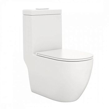 Унитаз напольный Maretti Elena безободковый с микролифтом, EA10MNBM18-844, белый