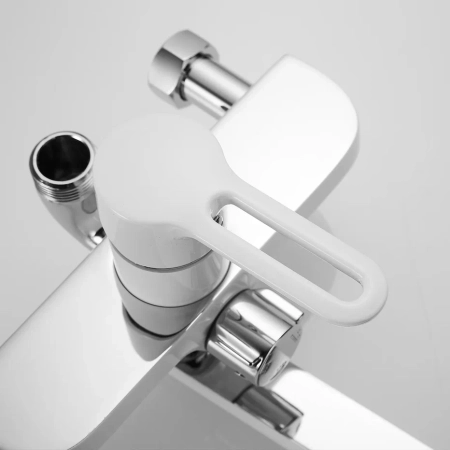 Душевая система Shevanik S8136F, белый/хром