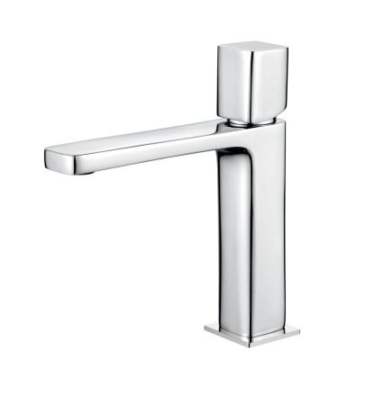 AQG QB, однорычажный смеситель для раковины без донного клапана, цвет хром