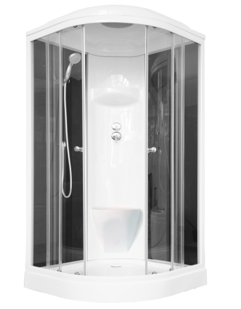 Душевая кабина Royal Bath RB 90HK6-BT (черное/прозрачное), артикул RB90HK6-BT