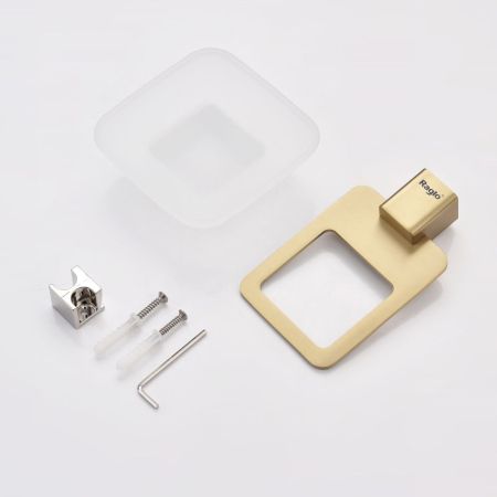 Мыльница Raglo R301.02.03, золотой сатин