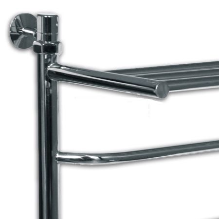 Водяной полотенцесушитель Ника Trapezium ЛТ/ВП 60x50 с полкой Хром, артикул ЛТ/ВП 60x50