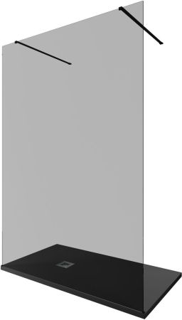 Душевая перегородка Allen Brau Infinity 2 140 3.21052.BBA.T черный браш, артикул 3.21052.BBA.T