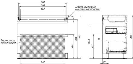 Тумба под раковину Aquanet Нота New 100 белый глянец, артикул 00344150