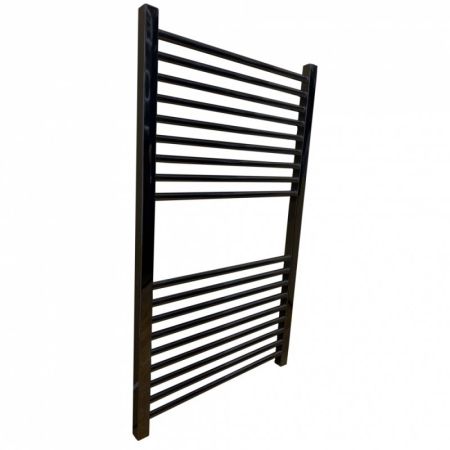 Водяной полотенцесушитель Ника Modern ЛМ 2 80x50 Черный матовый 14 перекладин, артикул ЛМ-2 80x50 черный matt