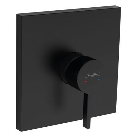 Смеситель для душа, Hansgrohe, Finoris, тип открывания воды-однорычажный, тип регулирования воды-керамический картридж, монтаж-настенный встраиваемый, отверстия для монтажа-1, внутренняя часть-необходимо заказать, цвет-черный матовый, артикул 76615670