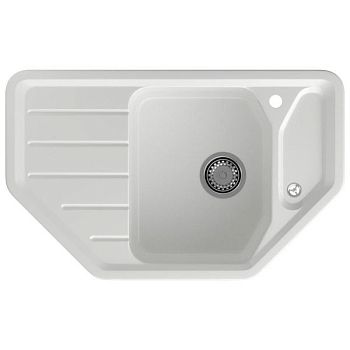 Кухонная мойка GranFest CORNER 800E, иней