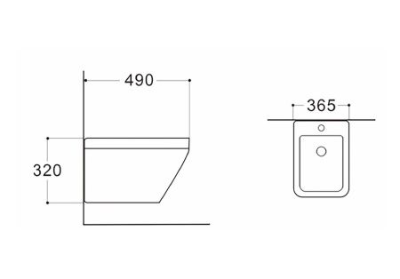 Биде подвесное Aquatek ЛИРА AQ1055-00 , 490*365*320, цвет белый, крепеж Биде подвесное Aquatek ЛИРА AQ1055-00 , 490*365*320, цвет белый, крепеж