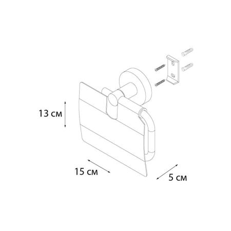 Держатель для туалетной бумаги FIXSEN COMFORT CHROME FX-85010, хром, артикул FX-85010