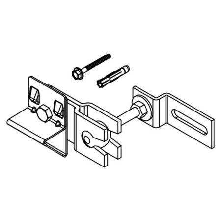 Крепление одинарное поворотное, артикул 9018011