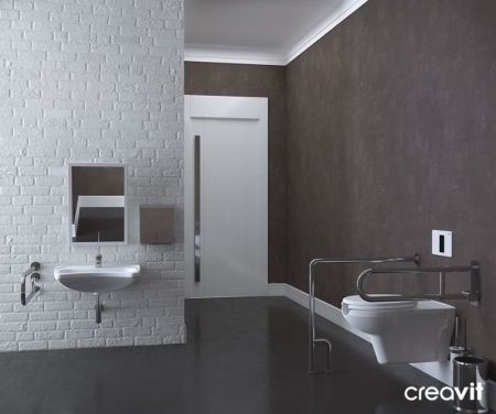 Унитаз Creavit BD320-11CB00E-0000 подвесной для инвалидов Белый без сиденья