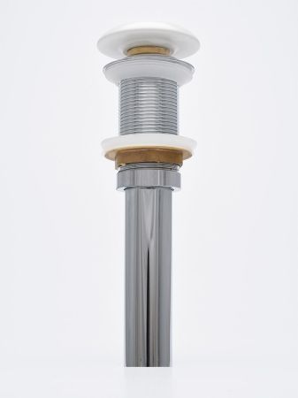 AQM7002-0MW Донный клапан без перелива, керамическая накладка, цвет белый матовый, артикул AQM7002-0MW