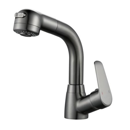 Смеситель для раковины многофункциональный Raffine F291T, оружейная сталь, артикул F291T